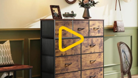 Комод із текстильними ящиками в стилі лофт